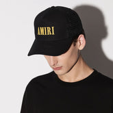 Amiri Hat Peaked Cap Sunshade Beach Casual Hat Adjustable Metal Lock Baseball Cap